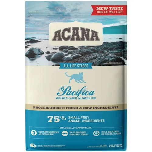 Acana Cat Pacifica - spannmålsfritt - 5 sorters fisk  4,5 kg