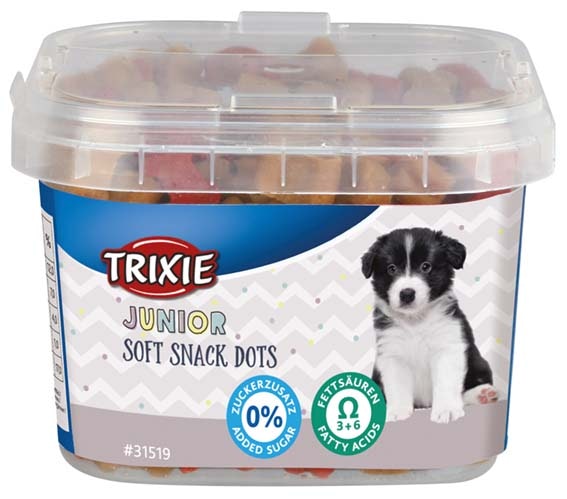 Junior Soft Snack Dots med Omega-3- utan tillsatt socker 140 g