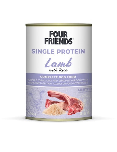 FourFriends Single Protein Lamm & Ris 400 g