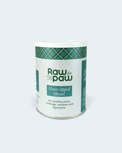 Raw for Paw - Green-lipped mussel- Naturlig källa till glukosamin och aminosyror 125 gr