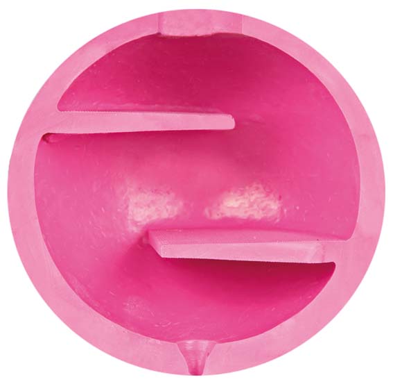 Snacksboll gummi "Labyrint" Ø6 cm el. 11 cm, blandade färger