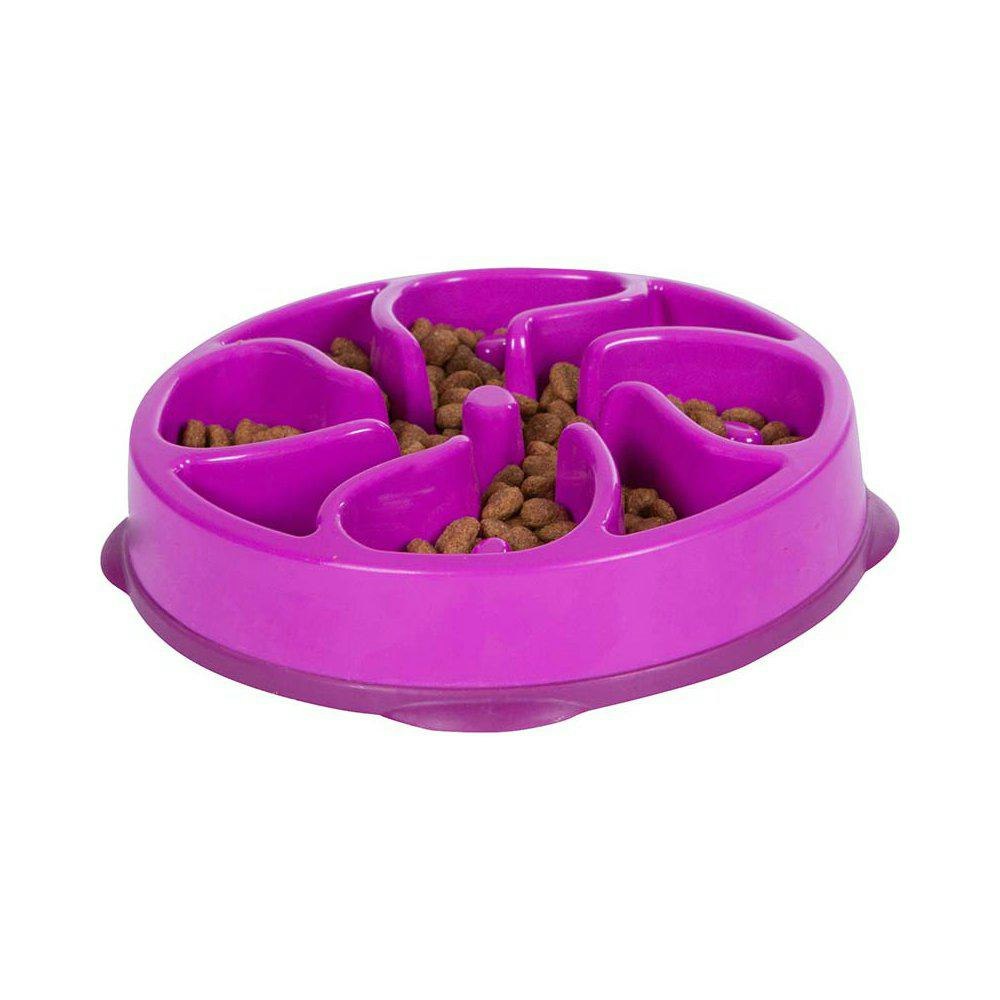 Outward Hound Matskål/ Fun Feeder/ Slo-Bowl LILA S & L