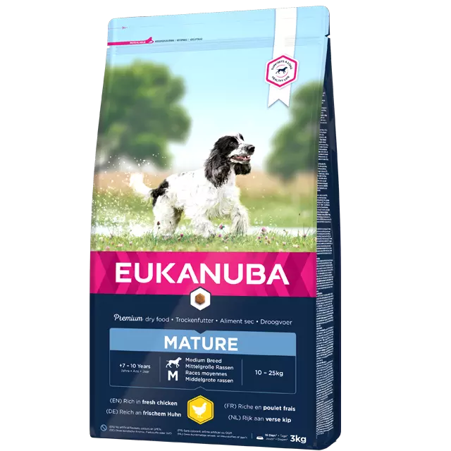 Eukanuba Dog Mature Medium Breed +7 år 15 kg