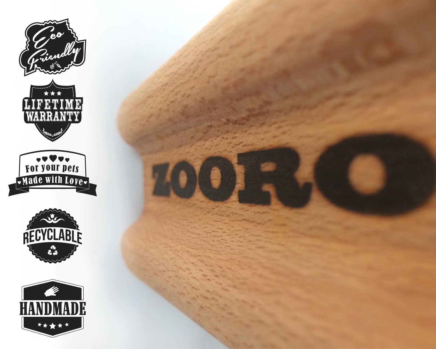Zooro -Fällskrapa- handgjord, ekovänlig