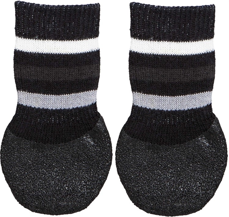 Hundskor/Socka. Halkfri. 2-pack, svart