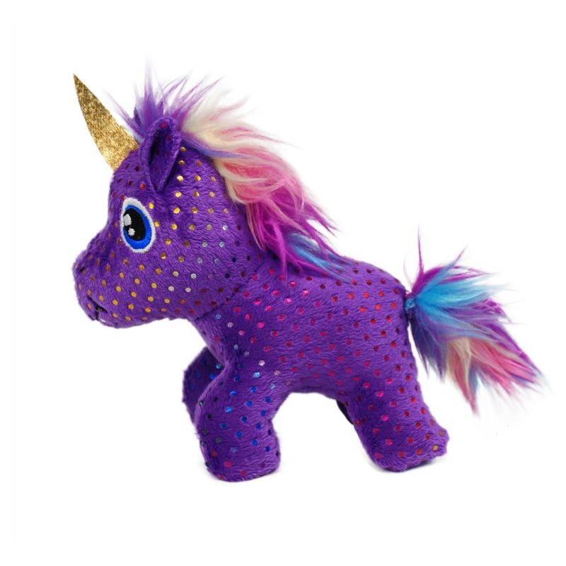 KONG KATT Enchanted Buzzy Unicorn/Enhörning Lila 10cm med kattmynta