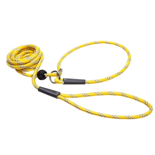 Metizo Retrieverkoppel 2m eller 3m med reflex Gul  Runt (6mm)