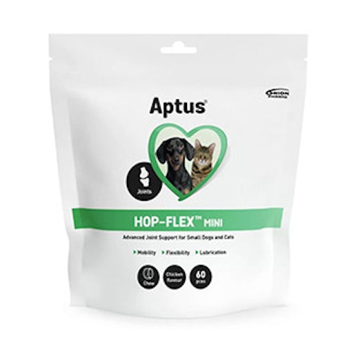 Aptus® Hop-Flex Plus Mini® Tuggbitar/Små hundar & katter- ledtillskott 60 bitar