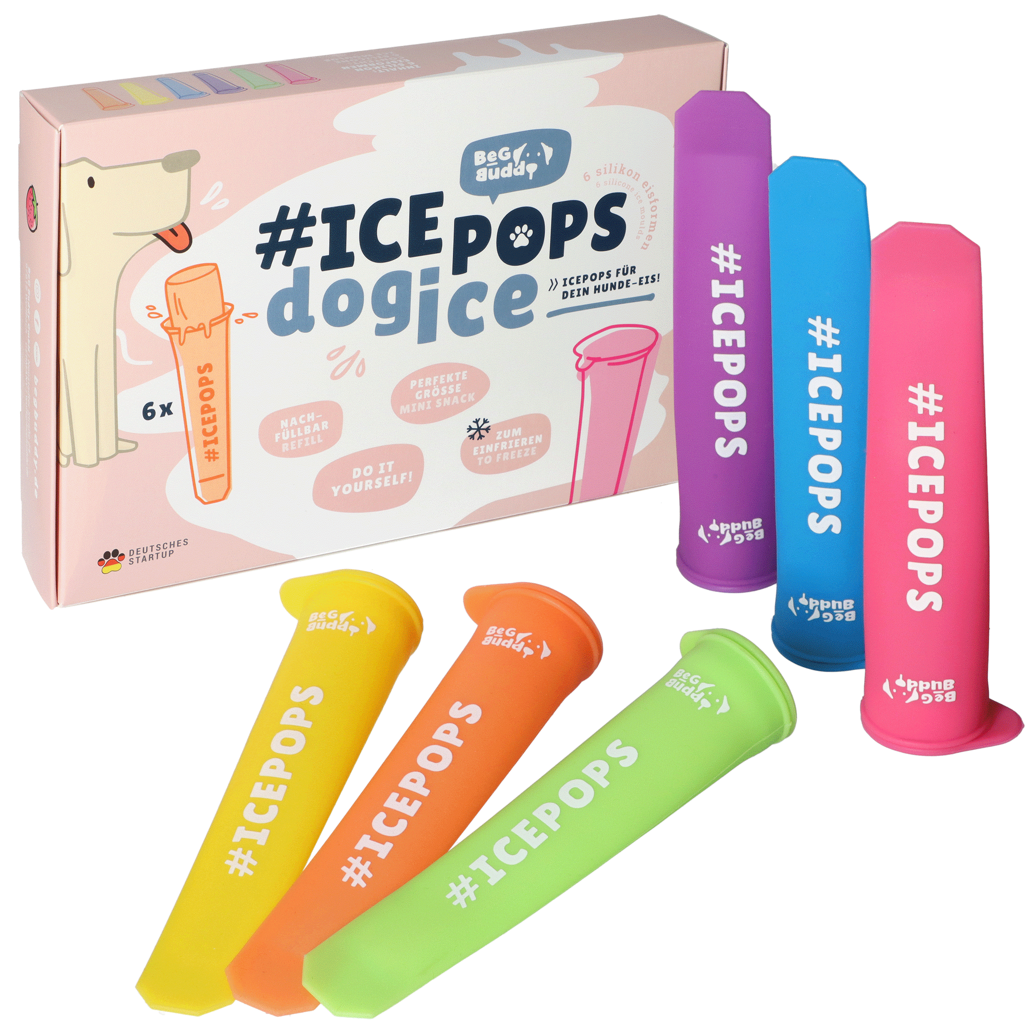 Icepops 6-p glassformar