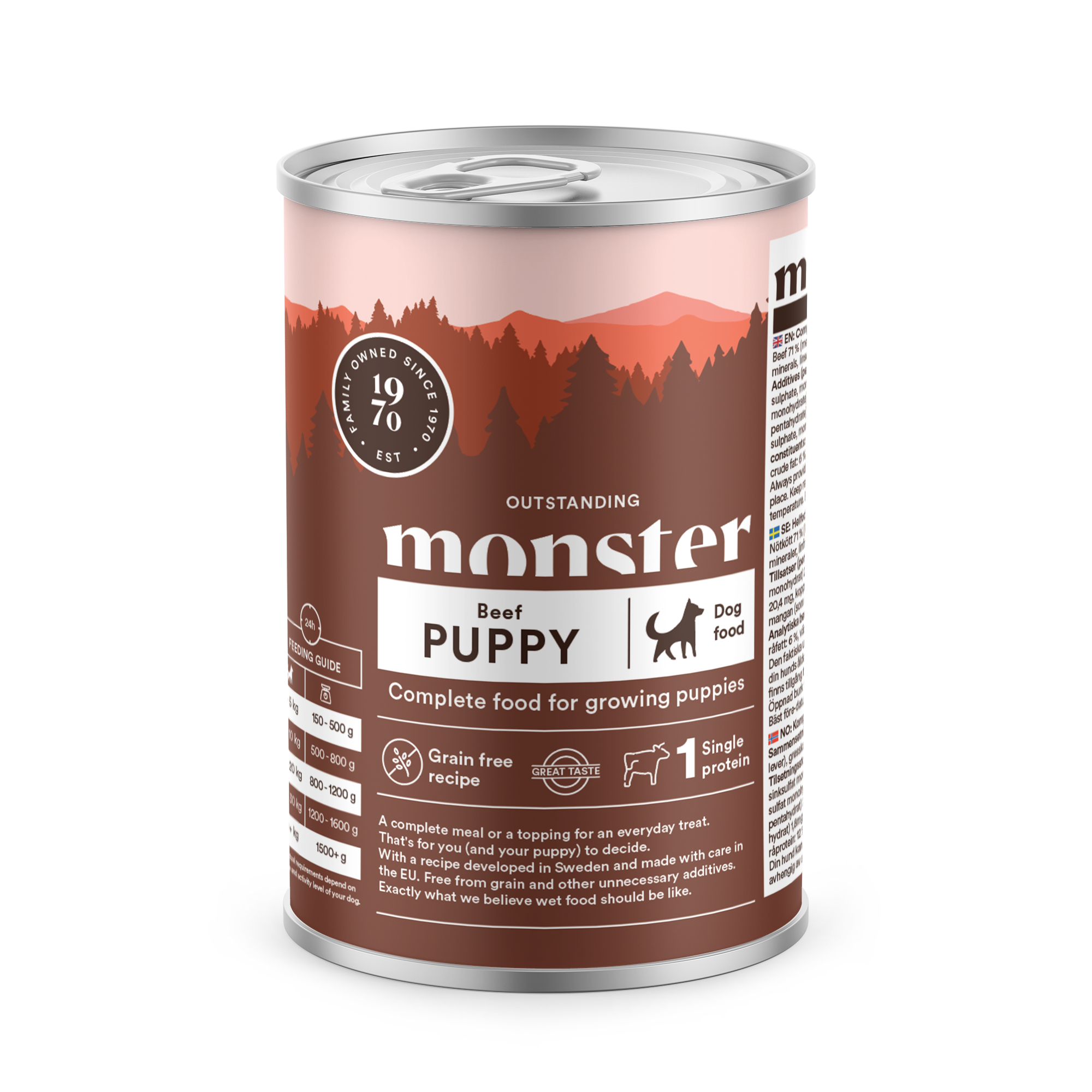 Monster Dog Puppy Beef Burk 400 gr