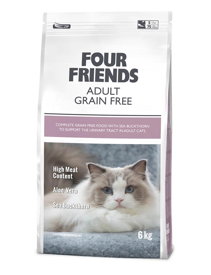 Four Friends Adult Cat Grain Free 2 kg/ 6 kg