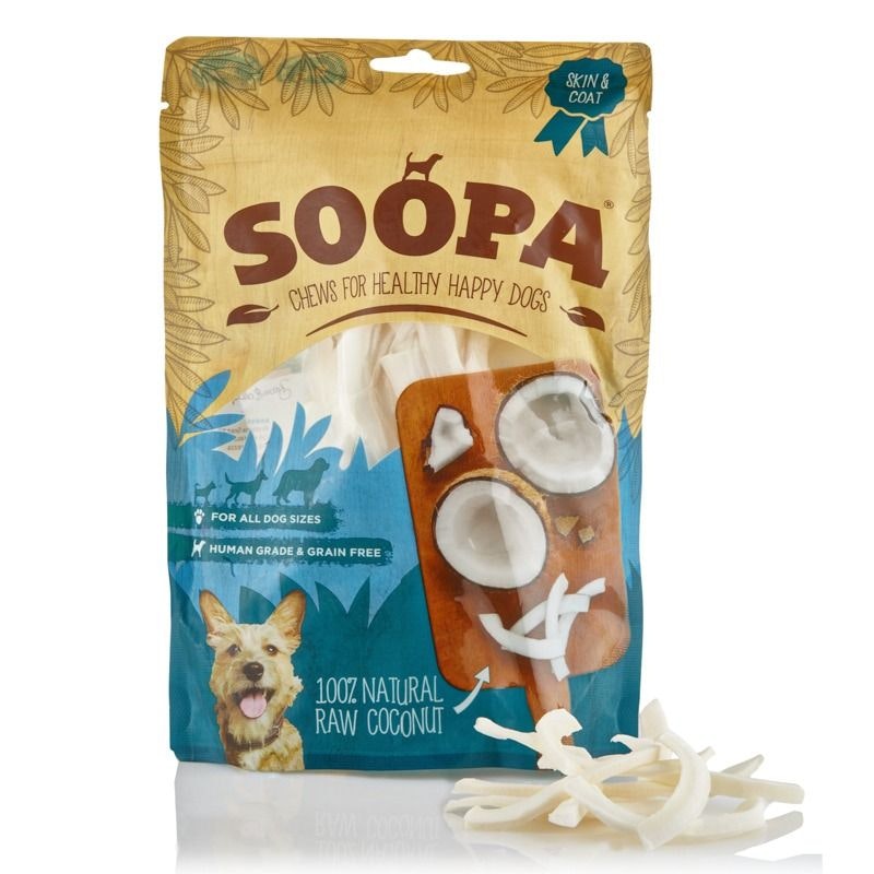 Soopa Coconut Natural Dog Treats (kokos)-veganskt hundgodis 100g