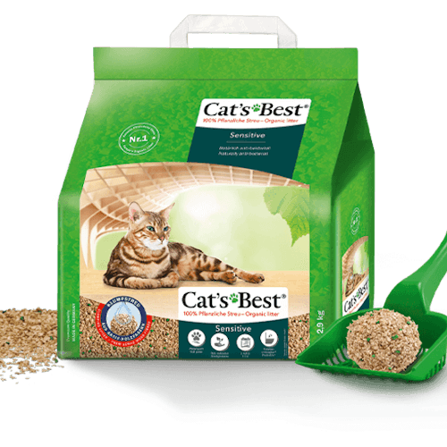 Cat's Best Sensitive - organiskt träfiber 8 L/2,9 kg