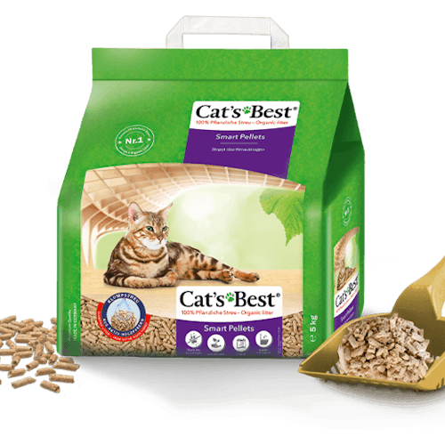 Cat's Best Smart, för långhårskatter - organiskt träfiber 10 L/5 kg