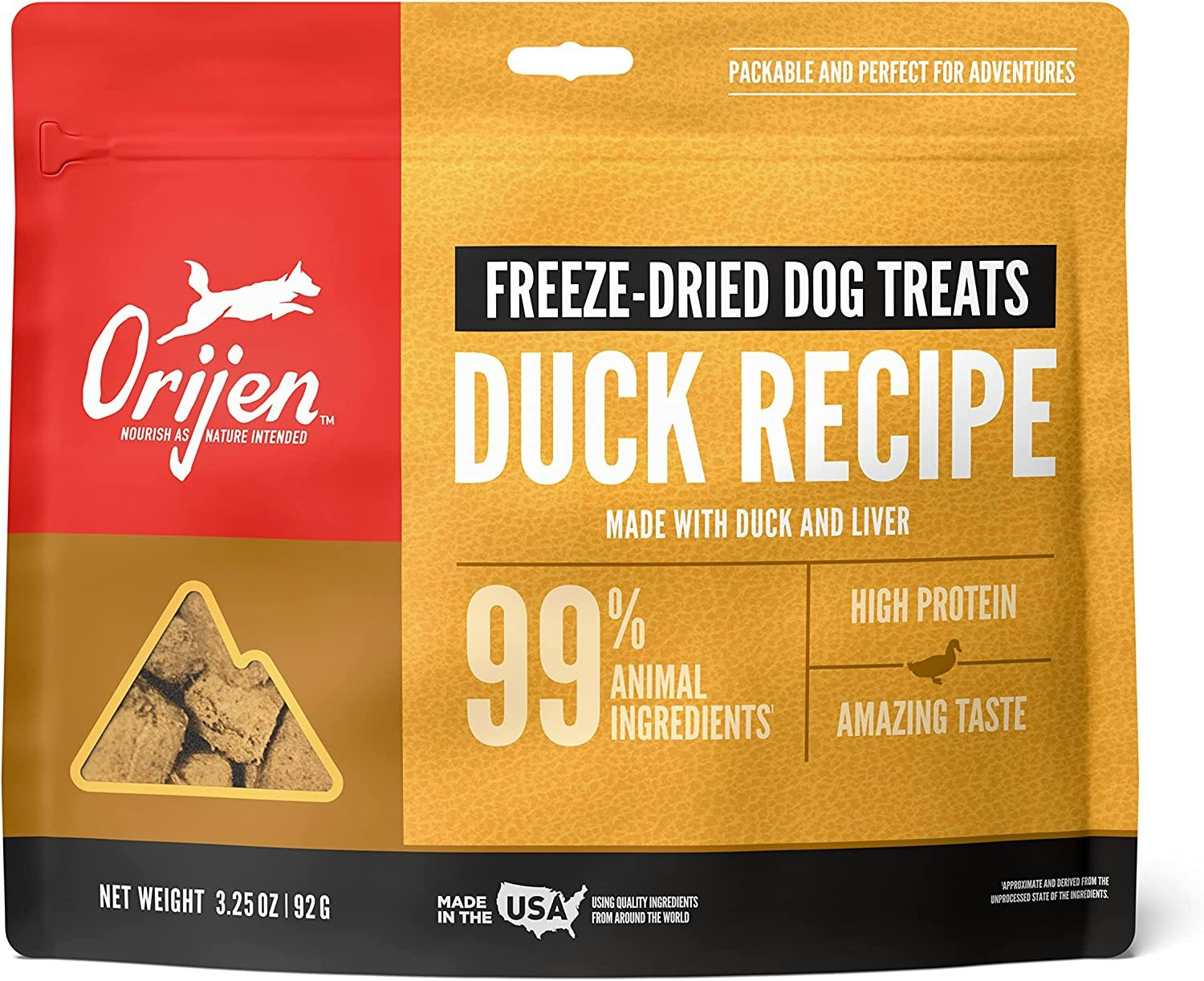 Orijen Dog Treats Duck/Anka - Frystorkat Hundgodis 42,5 gram