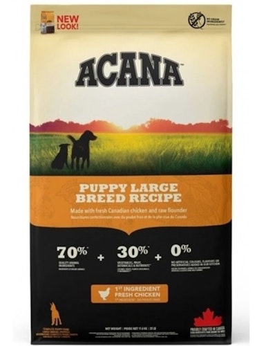 Acana Dog Puppy Large Breed - Kyckling,fisk,kalkon- spannmålsfritt 11,4 kg/17 kg