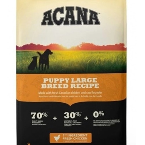 Acana Dog Heritage Puppy Large Breed - Kyckling,fisk,kalkon- spannmålsfritt 11,4 kg/17 kg