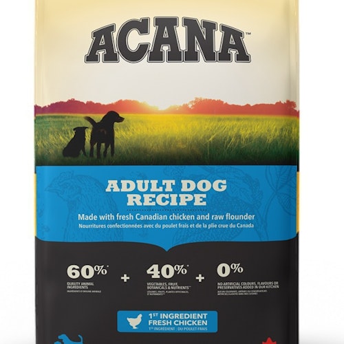 Acana Dog Heritage Adult - Kyckling,fisk, kalkon -spannmålsfritt 6 kg/11,4 kg/17 kg
