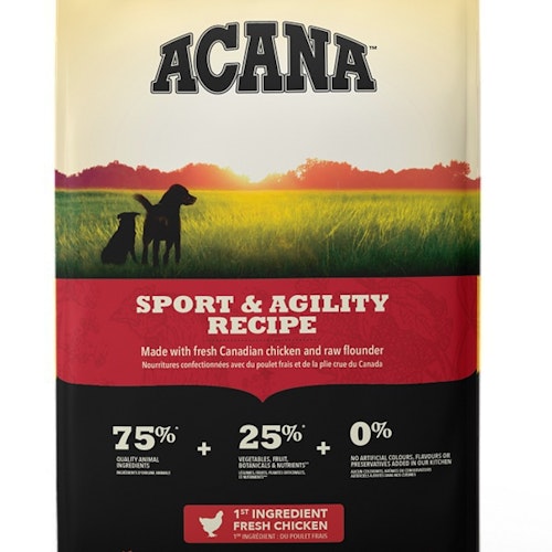 Acana Dog Heritage Sport & Agility - kyckling,fisk,kalkon- spannmålsfritt 11,4 kg/17 kg