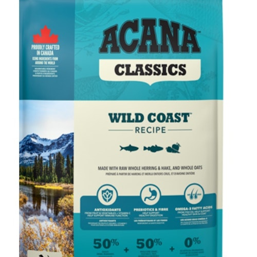 Acana Dog Classic Wild Coast- vildfångad fisk- spannmålsfritt 6 kg,11,4 kg/17 kg