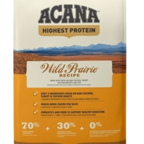 Acana Dog Highest Protein Wild Prairie® -Kyckling, Ägg, Fisk, Kalkon- spannmålsfritt 6 kg/11,4 kg