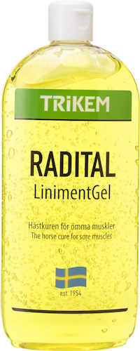 Trikem Radital LinimentGel 500 ml -hästkuren för ömma muskler
