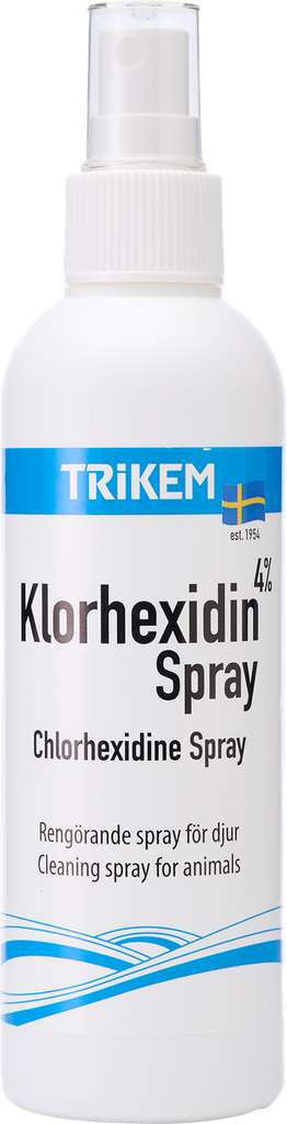 Trikem KlorhexidinSpray 200 ml - rengöring för mindre hudskador och utslag