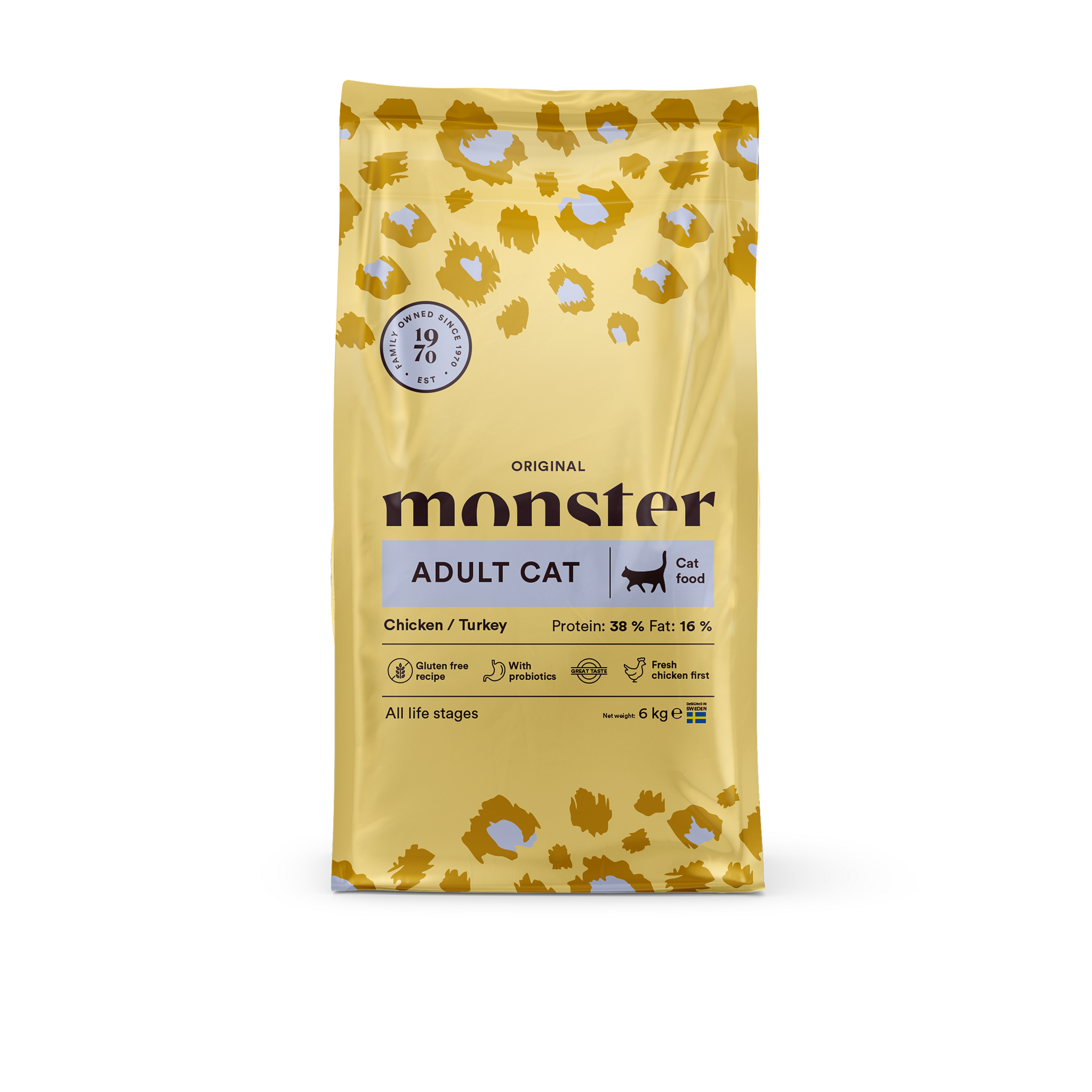 Monster Cat Original Adult - kyckling/kalkon- 6 kg/10 kg