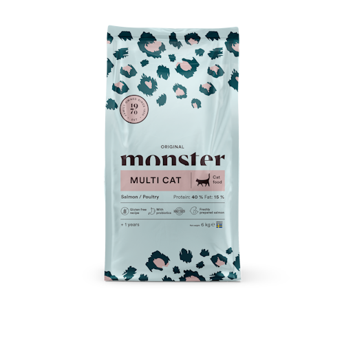 Monster Cat Original Multi Cat- Lax/Kyckling/Kalkon 400 gr/ 6 kg