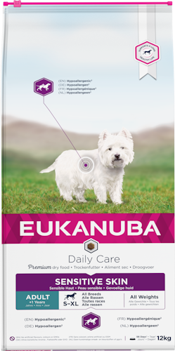 Eukanuba Daily Care Adult Sensitive Skin All Breeds Fish & Egg 12 kg
