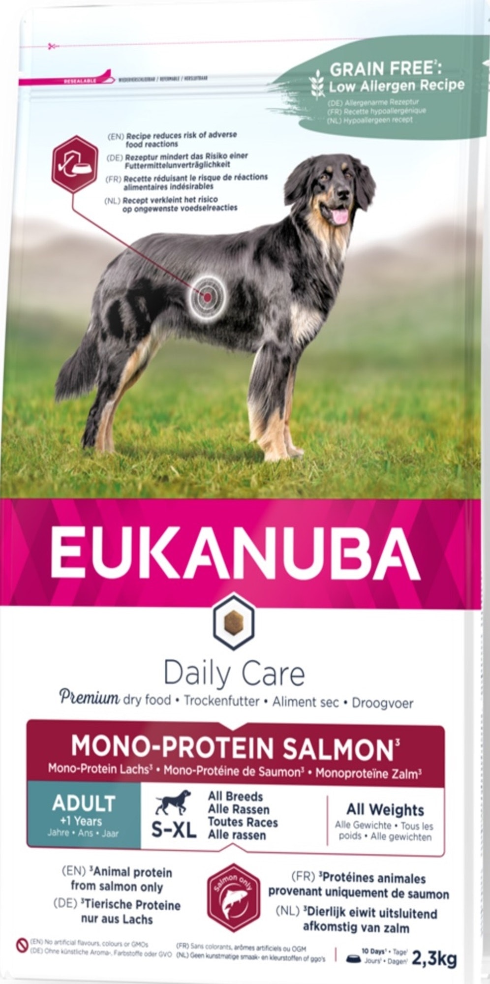 Eukanuba Daily Care Mono-protein Salmon (Lax) vuxen alla raser 12 kg