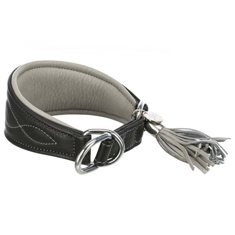 Active Comfort halsband för vinthund, svart/grå, XS - M