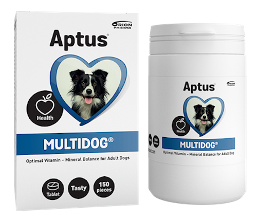 Aptus® Multidog™- Vitamin- och mineraltillskott för vuxen hund 1-7 år. 150 tabl.