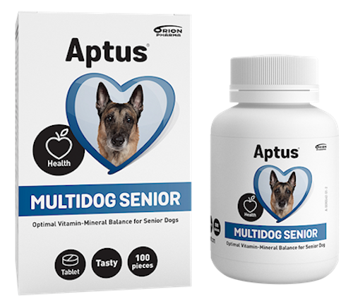 Aptus® Multidog Senior™- Vitamin- och mineraltillskott för den äldre hunden 100 tabl.