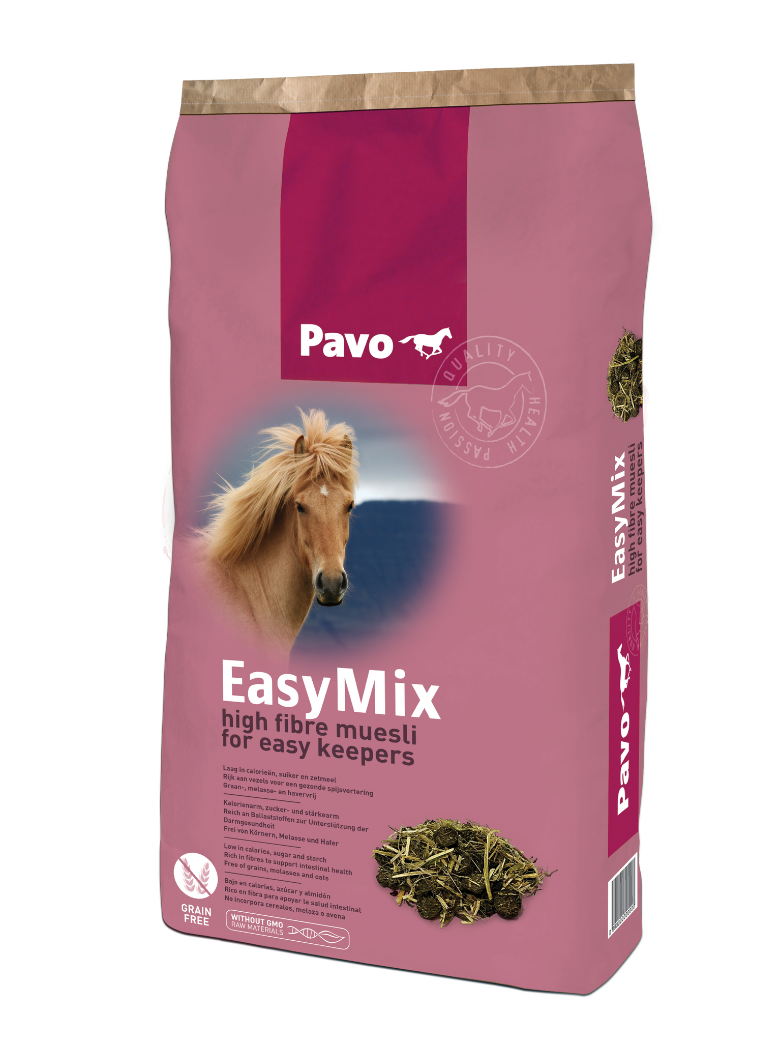 Pavo EasyMix- fiberrik musli för lättfödda hästar 15 kg