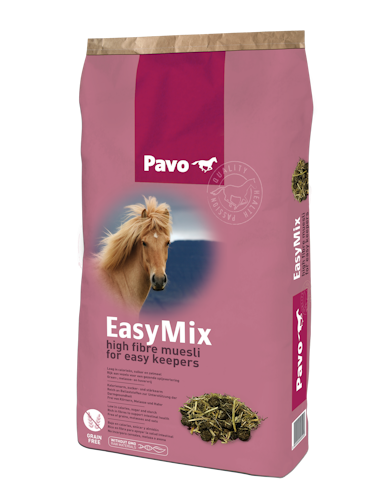 Pavo EasyMix- fiberrik musli för lättfödda hästar 15 kg