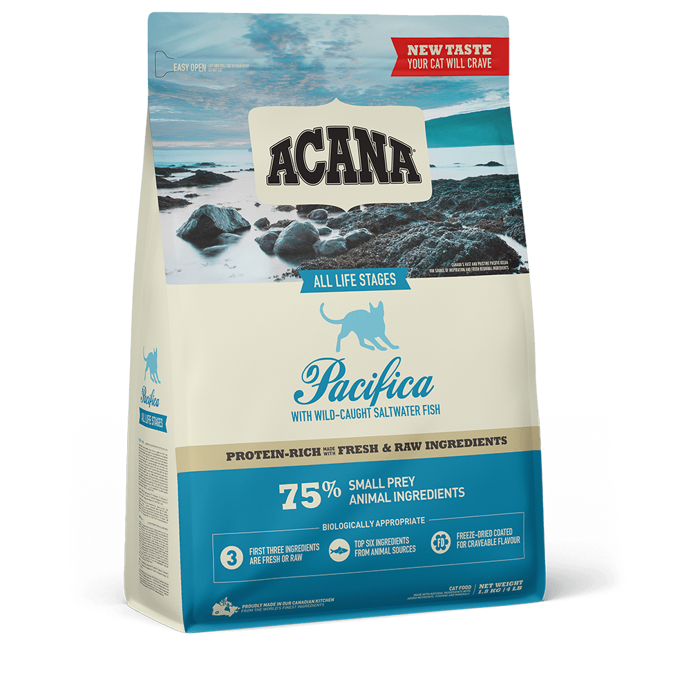 Acana Cat Pacifica - spannmålsfritt med 5 sorters fisk  4,5 kg