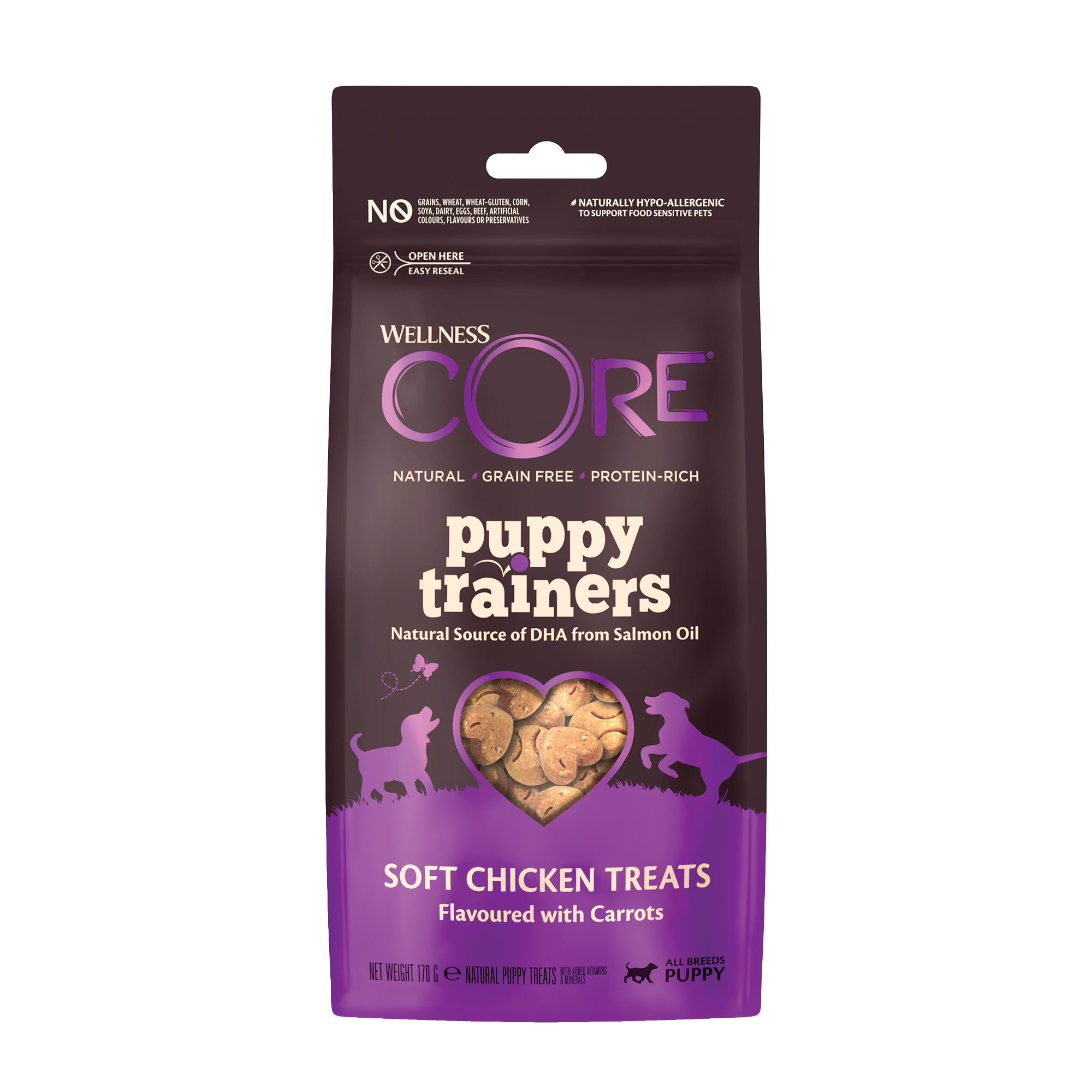 Wellness CORE Puppy Trainers Chicken Flavoured with Carrots -Hundgodis 170g