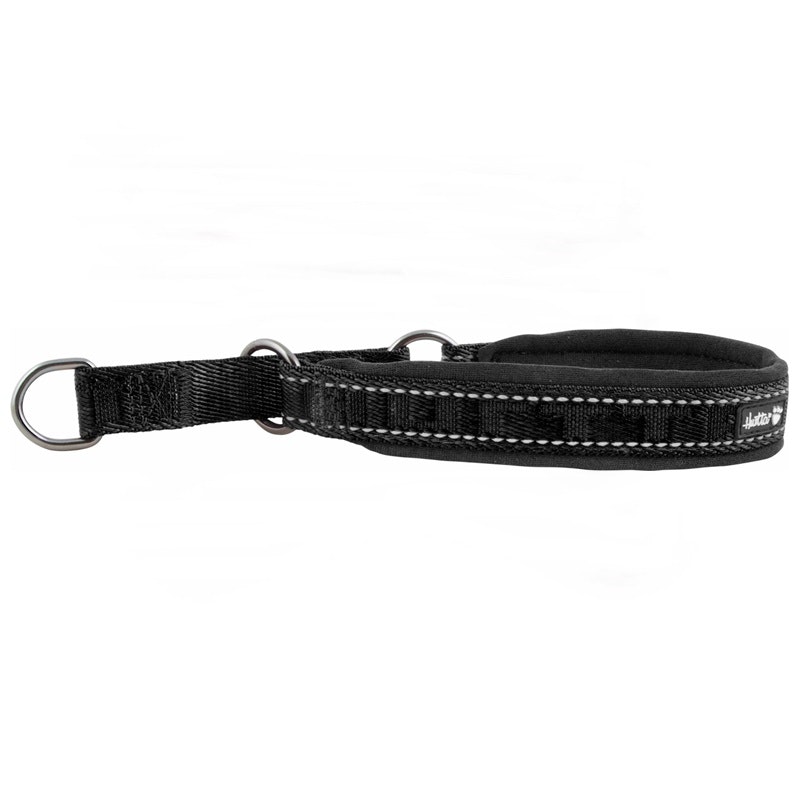 Hurtta Casual halsband, halvstryp, korpsvart