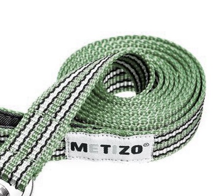 Metizo Tvillingkoppel, platt med gummi & reflex Olivgrön