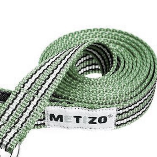 Metizo Tvillingkoppel, platt med gummi & reflex Olivgrön