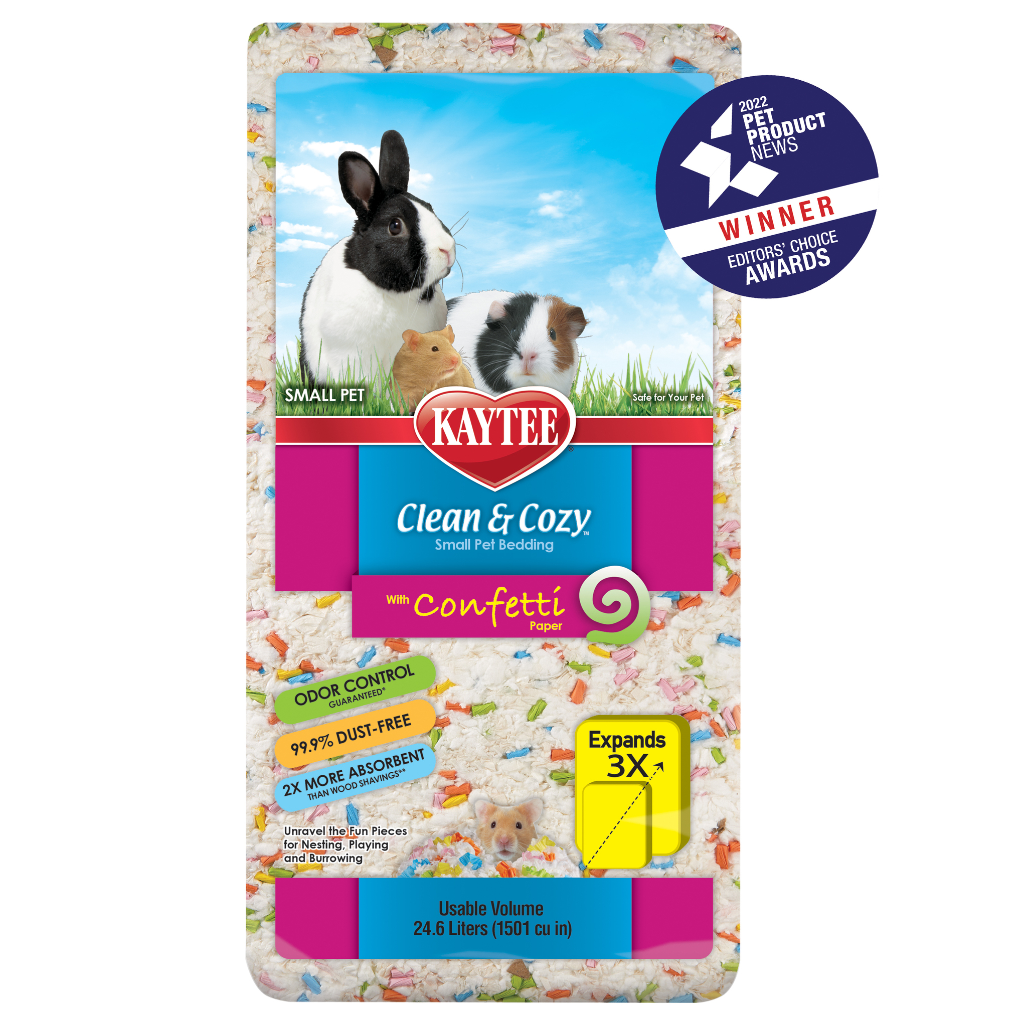Kaytee Clean & Cozy Confetti pappersströ 24,6 L
