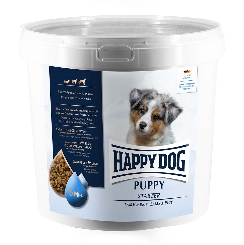 HappyDog Puppy Starter Lamm & Ris, från 4-6 veckor. 4 kg