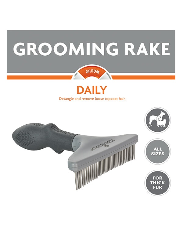 FURminator Grooming Rake- karda för tjock päls