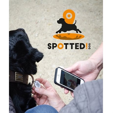 Spotted! ID-tag med spårning (QR-kod) - Small 23 mm
