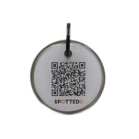 Spotted! ID-tag med spårning (QR-kod) - Small 23 mm