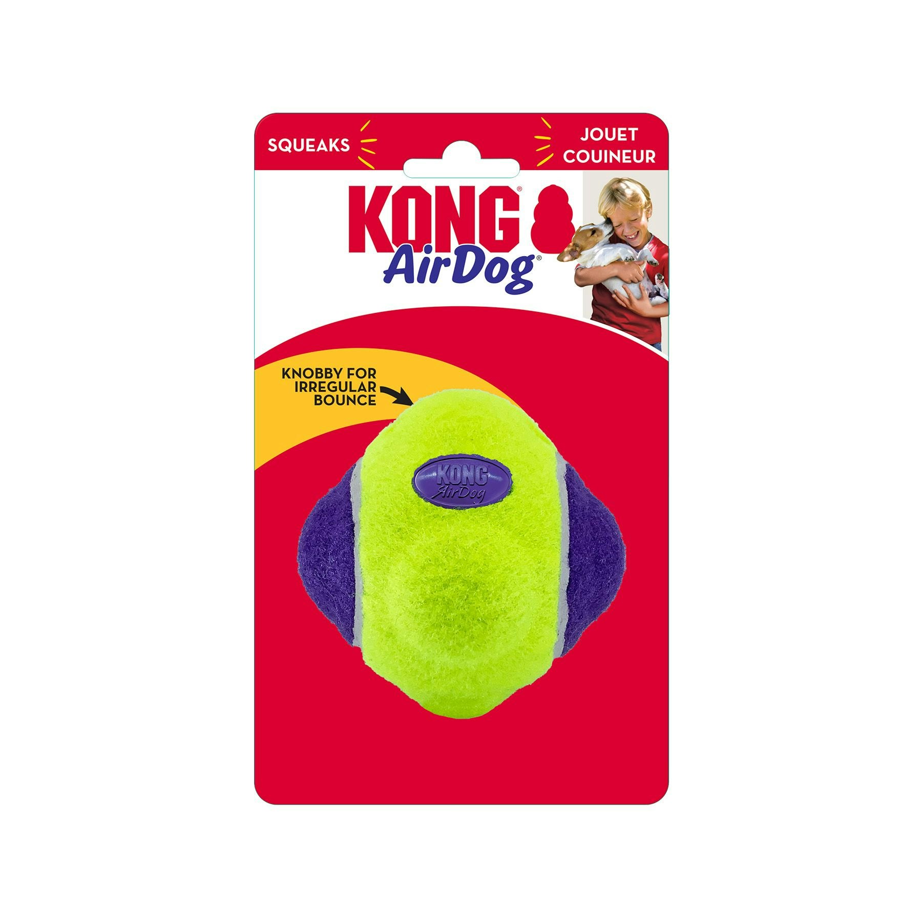 KONG AirDog Squeaker Knobby Flerfärgad