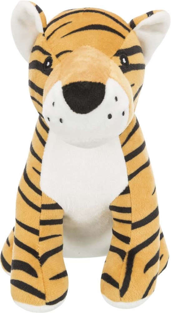 Tiger, plysch, 21 cm, med pip