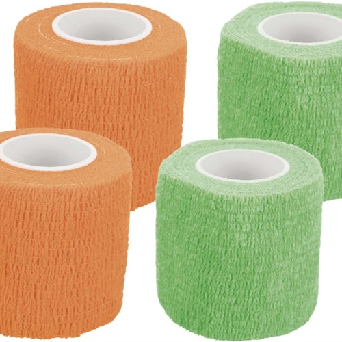 Bandagebinda med bitter smak, självhäftande, 5 cm/4,5 m, 4-pack