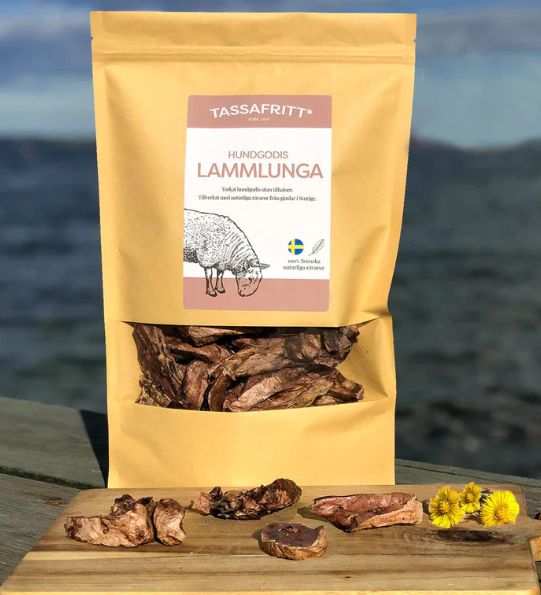 TassaFritt Naturligt Hundgodis Lammlunga 100gr